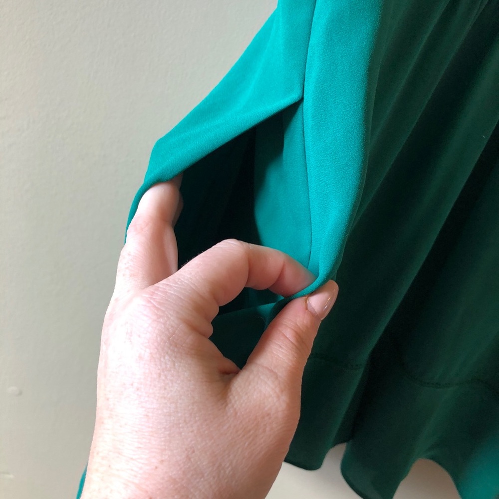 Anthropologie Maeve kelly green cap sleeve dress - Picture 7 of 7